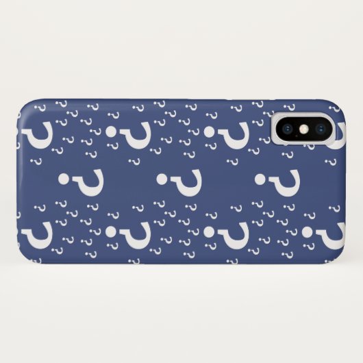 Rätsel-Fragezeichen Case-Mate iPhone Hülle (Rückseite (Horizontal))