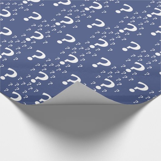 Rätsel-Fragezeichen Geschenkpapier (Ecke)