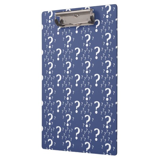 Rätsel-Fragezeichen Klemmbrett (Links)