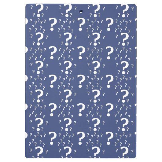 Rätsel-Fragezeichen Klemmbrett (Rückseite)