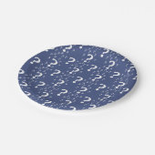 Rätsel-Fragezeichen Pappteller (Schrägansicht)