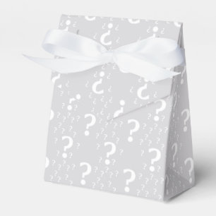 Rätsel-Fragezeichen Rätsel hellgrau Geschenkschachtel