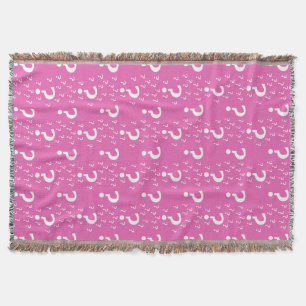 Rätsel-Fragezeichen rätseln pink Decke