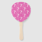 Rätsel-Fragezeichen rätseln pink Fächer (Vorderseite)