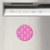Rätsel-Fragezeichen rätseln pink Magnet (In Situ (Geschirrspüler))