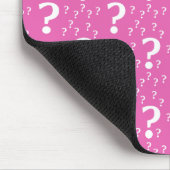 Rätsel-Fragezeichen rätseln pink Mousepad (Ecke)