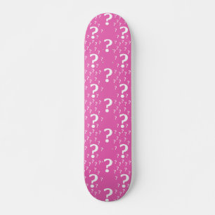 Rätsel-Fragezeichen rätseln pink Skateboard