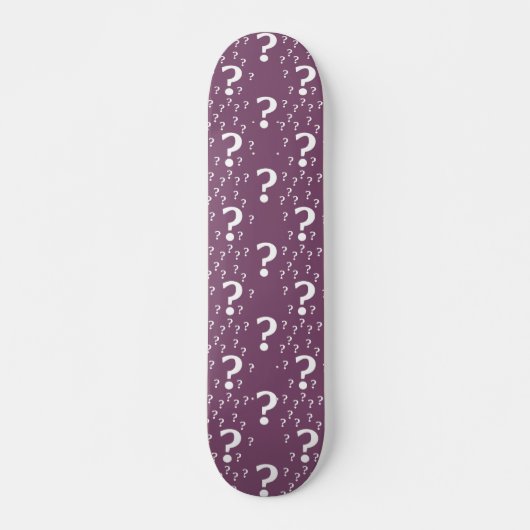 Rätsel-Fragezeichen Skateboard (Vorne)