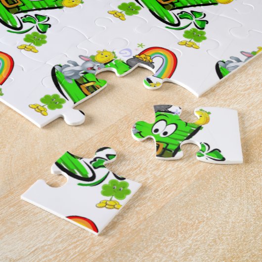 Rätsel Frohen St. Patrick's Day Hase Puzzle (Seite)