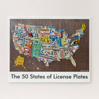 Rätsel für die Nummernplakette Puzzle