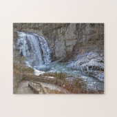 Rätsel - gefroren, Blick auf Glass Falls Puzzle (Horizontal)
