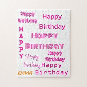 Rätsel, glücklich zum Geburtstag Puzzle