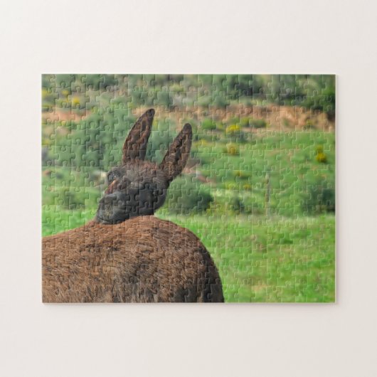Rätsel: Glücklicher Esel Puzzle (Horizontal)