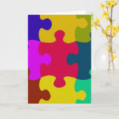 Rätsel-Grußkarte Karte (Gelbe Blume)