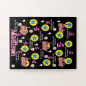 Rätsel, Happy 5th Birthday, #5 Black Puzzle (Horizontal)