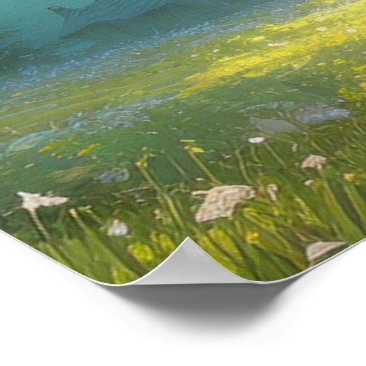 Rätsel im Wald Poster (Ecke)