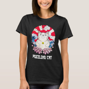 Rätsel Katze Katze Spaß Kitten Katze Mama Redewend T-Shirt