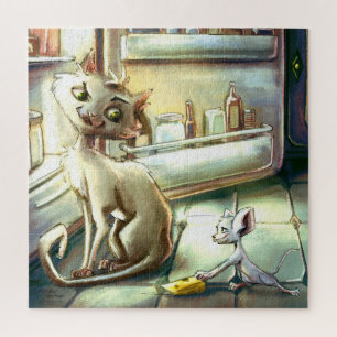 Rätsel - Katze und Maus - von Monika Marzec Puzzle