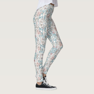 Rätsel - Kreise, Rechtecke und Quadrate Leggings