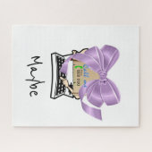 Rätsel Lila Bow-Schreibmaschine nennen mich vielle Puzzle (Horizontal)