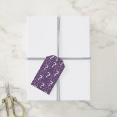 Rätsel lila geschenkanhänger (Mit Garn)