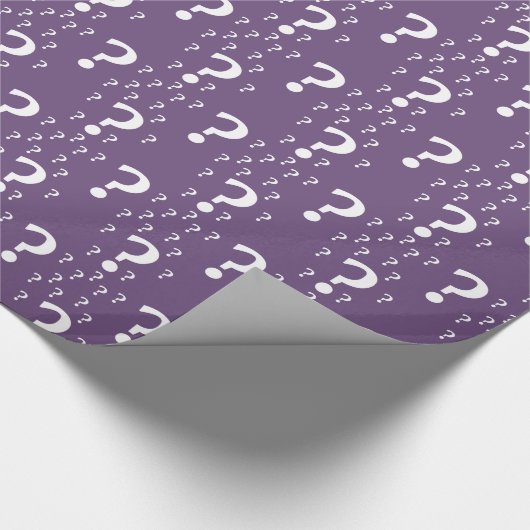 Rätsel lila geschenkpapier (Ecke)