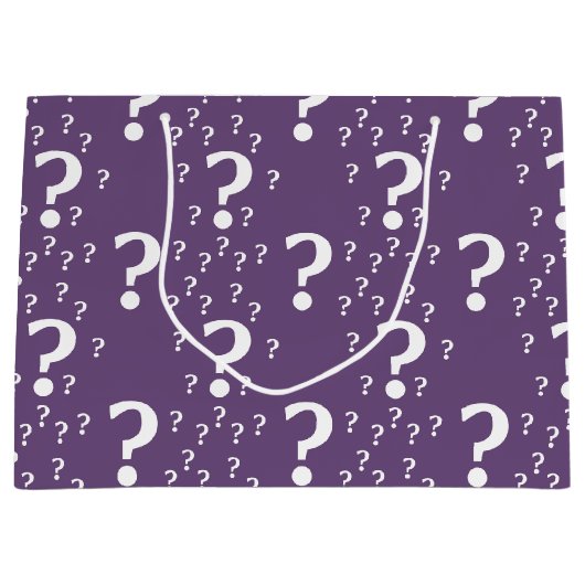 Rätsel lila große geschenktüte (Vorderseite)