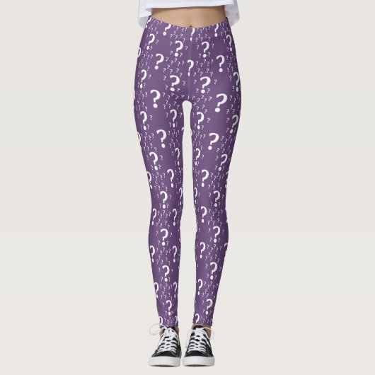 Rätsel lila leggings (Vorderseite)