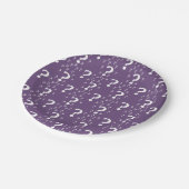 Rätsel lila pappteller (Schrägansicht)