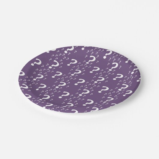 Rätsel lila pappteller (Schrägansicht)