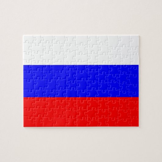 Rätsel mit der Flagge Russlands Puzzle (Horizontal)