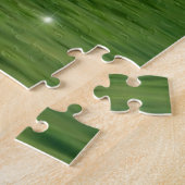 Rätsel mit frischen grünen Blätter Puzzle (Seite)