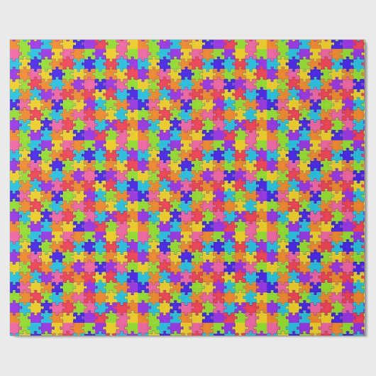 Rätsel mit glänzenden Wrapping Geschenkpapier (Flach)