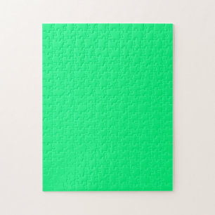 Rätsel mit leuchtend neongrünem Hintergrund Puzzle