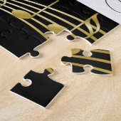 Rätsel Musiknoten aus Weiß und Schwarz Puzzle (Seite)