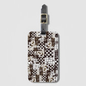 Rätsel-Muster Gepäckanhänger (Vorderseite Vertikal)