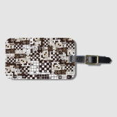 Rätsel-Muster Gepäckanhänger (Vorderseite (Horizontal))