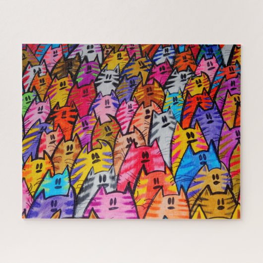 Rätsel - puzzle Katzen 05 (Horizontal)