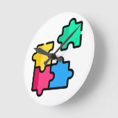 Rätsel Runde Wanduhr (Winkel)