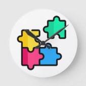 Rätsel Runde Wanduhr (Vorderseite)