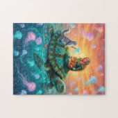 Rätsel-Schildkröte Puzzle (Horizontal)