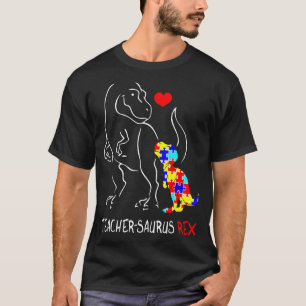 Rätsel Sped Autismus Lehrer Saurus Rex Dinosaurier T-Shirt