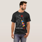 Rätsel Sped Autismus Lehrer Saurus Rex Dinosaurier T-Shirt (Vorne ganz)