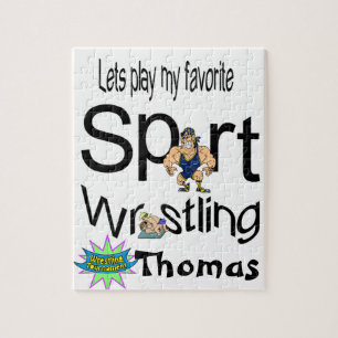Rätsel Spielen wir unseren Lieblings-Sport-Wrestli Puzzle