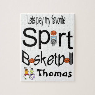 Rätsel Spielen wir unseren Lieblingssport Basketba Puzzle