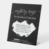 Rätsel-Taschen, die die Geschäftstisch-Tafel wachs Sockelschild (Vorderseite)