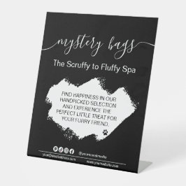 Rätsel-Taschen, die die Geschäftstisch-Tafel wachs Sockelschild