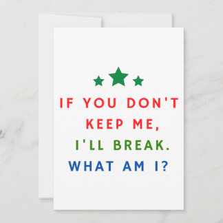 Rätsel und Antworten Einladung