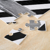 Rätsel Weiß und Schwarz Streifen Silber Puzzle (Seite)