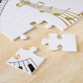 Rätsel Weiße und Schwarze Musiknoten Puzzle (Seite)